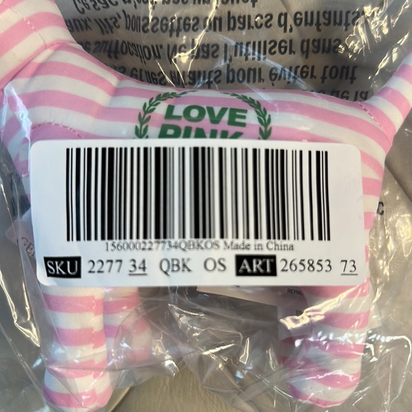 🐶 NWT Pink by Victoria’s Secret Mini Striped Dog🐶 - Picture 3 of 7